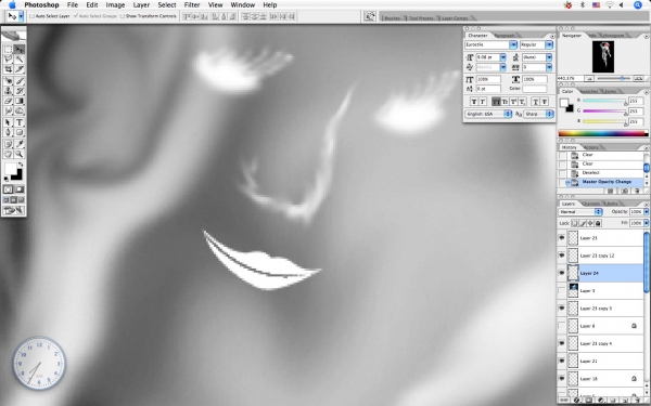 Creation of Smoky Women: Step 22